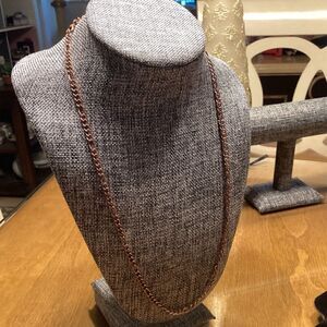 NWOT. Copper Tone 3 In 1 Anchor Chain 21”